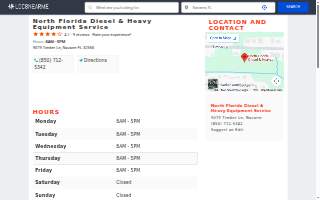 North Florida Diesel & Heavy Equipment Service