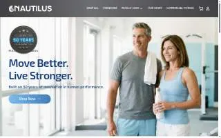 Nautilus Fitness NSB website