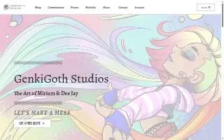 GenkiGoth Studios website