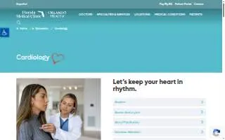 Florida Medical Clinic Orlando Health - Cardiology / HeartCare website