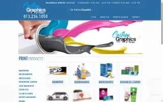 Custom Graphics of Tampa website