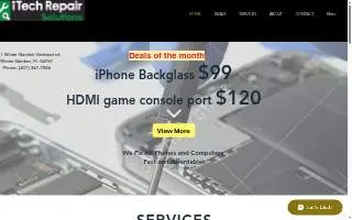 iTech Repair Solutions of Winter Garden website