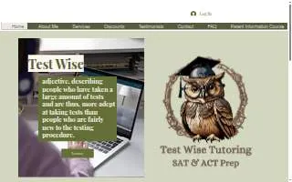 Test Wise Tutoring website