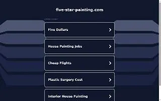 Five Star Painting of Elkhart website