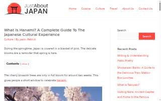 HANAMI massage & spa website