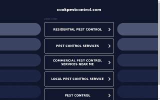 Cook's Pest Control website