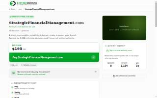 Strategic Financial Management