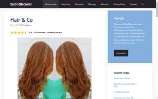 Hair & Co website
