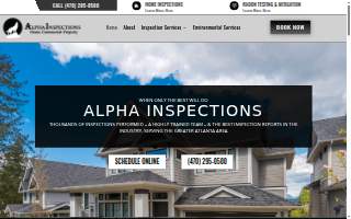 Alpha Inspections website