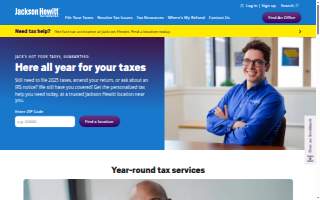 Jackson Hewitt Tax Service website
