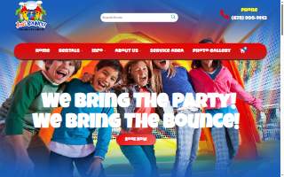 Just Bounce Inflatables and Party Rentals website