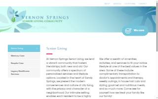Vernon Springs Senior Living website