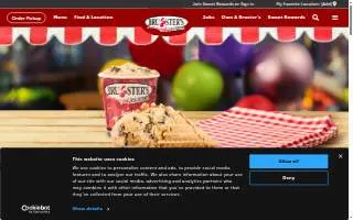 Bruster's Real Ice Cream website