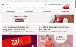 Walgreens website