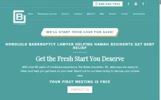 Blake Goodman, PC, Attorney of Hawaiian Paradise Park website