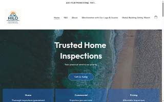 Hilo Home Inspection LLC website