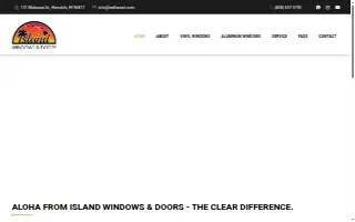 Island Windows & Doors of Honolulu website