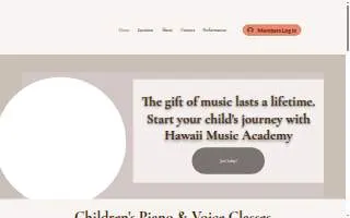 Hawaii Music Academy website