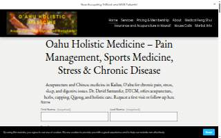 Oahu Holistic Medicine - Orthopedic Acupuncture, Martial Arts and Feng Shui website