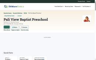 Pali View Baptist Preschool