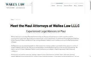 Wailea Law LLLC website