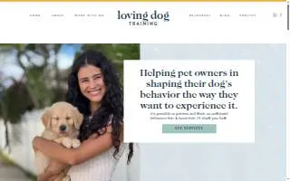 Loving Dog Training of Mililani Town website