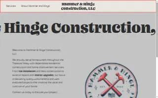 Hammer & Hinge Construction, LLC website
