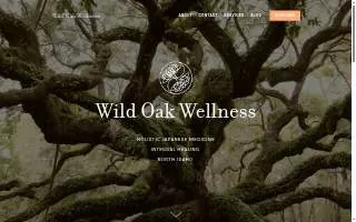Wild Oak Wellness website