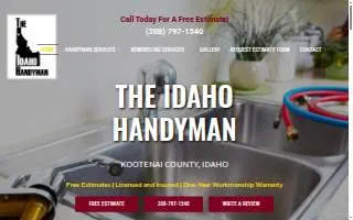 the Coeur d Alene handyman LLC website