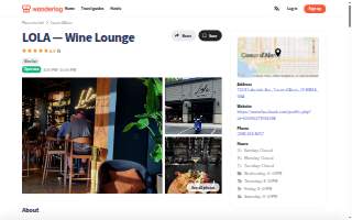 LOLA — Wine Lounge