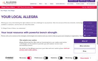 Allegra Marketing Print Mail website