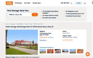 Storage Star website