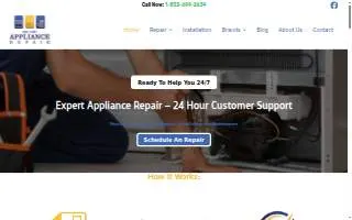 Expert Appliance Repair of Idaho Falls website