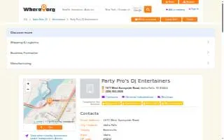 Party Pro's Dj Entertainers website