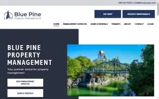 Blue Pine Property Management of Idaho Falls website