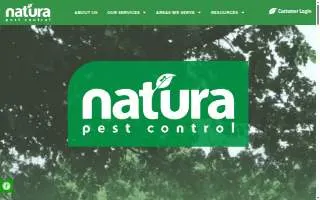 Natura Pest Control website