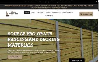 Idaho Fence & Deck Supply website