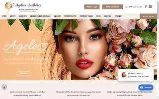 Ageless Aesthetics LLC website