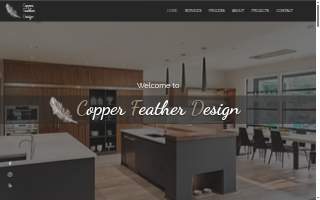Copper Feather Design