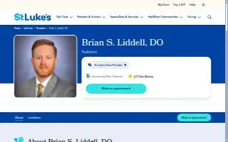 Brian S. Liddell, DO website