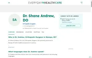 Shane Andrew DO website