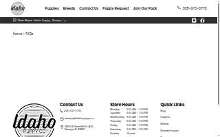 Idaho Puppy Co of Nampa website
