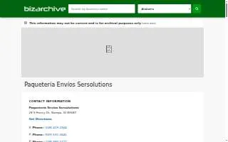 PAQUETERÍA ENVÍOS SERSOLUTIONS website