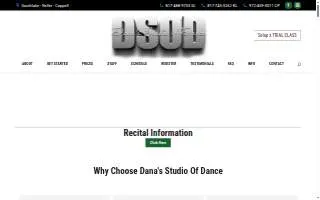 Dana Smith Dance Studio Inc website