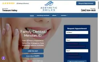 Aesthetic Smiles of Star website