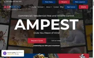 Ampest Exterminating & Wildlife Control of Addison website