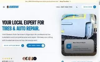 Queens Auto Services website