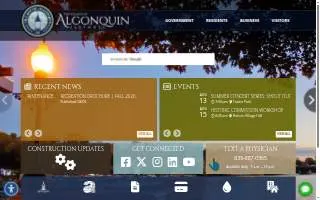 Algonquin Orthodontics website
