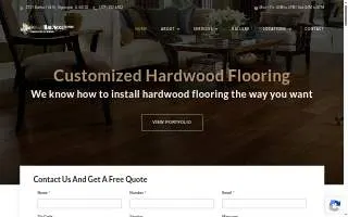 Professional Hardwood Floors Inc. website