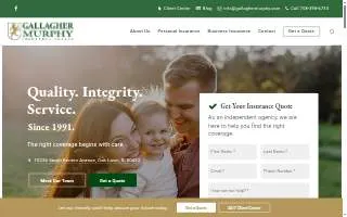 Gallagher and Murphy Insurance Agency Inc of Alsip website